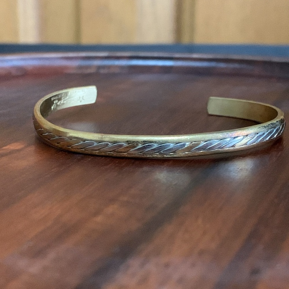 Sergio Lub two tone cuff bracelet
